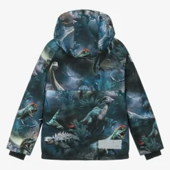 Boys Blue Dinosaur Ski Jacket