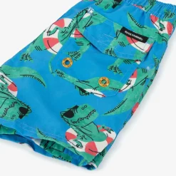 Boys Blue Dinosaur Swim Shorts