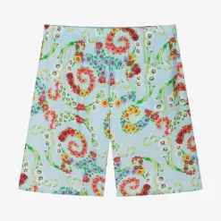Boys Blue Floral Barocco Shorts