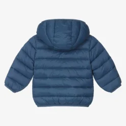 Boys Blue Hooded Puffer Jacket