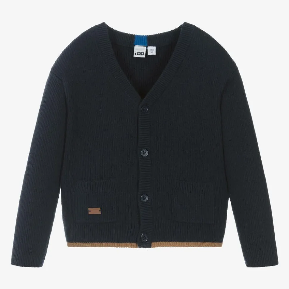 Boys Blue Knitted Cardigan