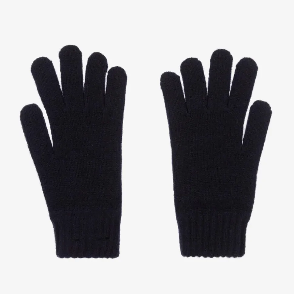 Boys Blue Knitted Gloves