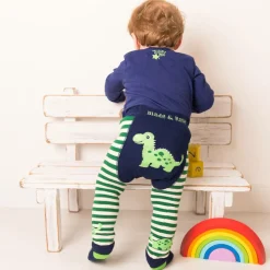 Boys Blue Maple The Dinosaur Leggings