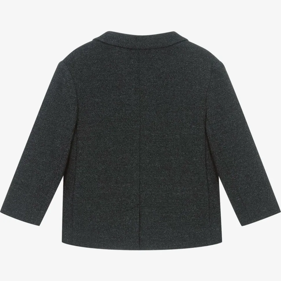 Boys Blue Marl Jersey Blazer