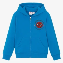 Boys Blue Marvel Zip-Up Top