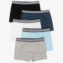 Boys Blue Organic Boxer Briefs (5 Pack)