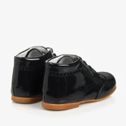 Boys Blue Patent Brogue Shoes