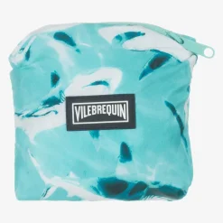 Boys Blue Shark Print Swim Shorts