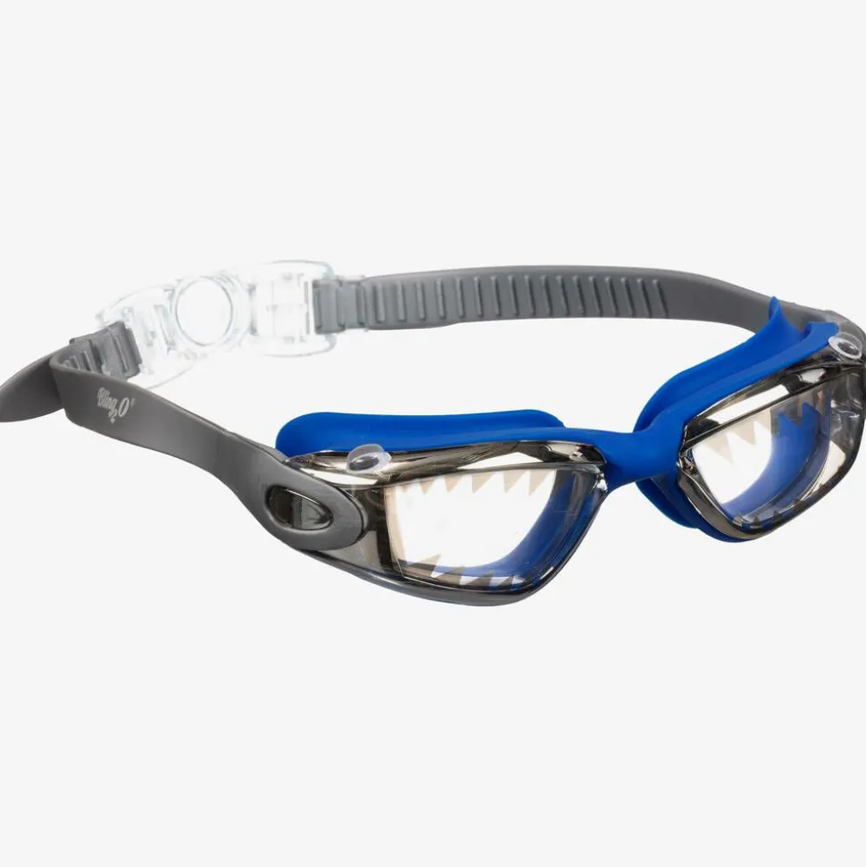Boys Blue Shark Swimming Goggles