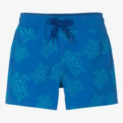 Boys Blue Turtle Swim Shorts