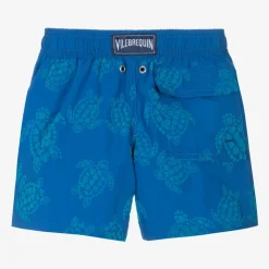 Boys Blue Turtle Swim Shorts