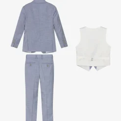 Boys Blue Twill Suit
