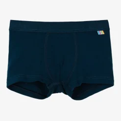 Boys Blue Viscose Bamboo Boxer Shorts