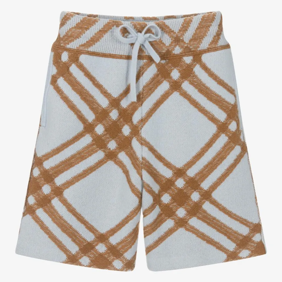 Boys Blue Wool & Cashmere Shorts