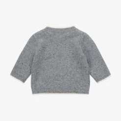 Boys Blue Wool Polar Bear Sweater