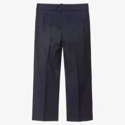 Boys Blue Wool Trousers