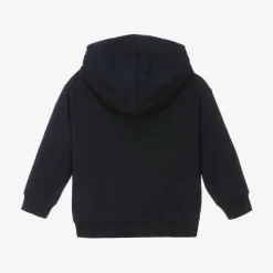 Boys Blue Zip-Up Hooded Top