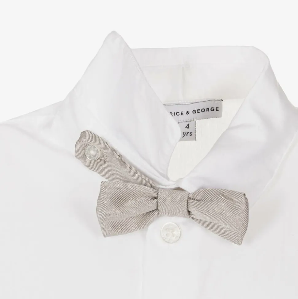 Boys Bronze Satin Twill Suit