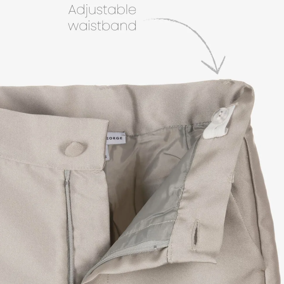 Boys Bronze Satin Twill Suit