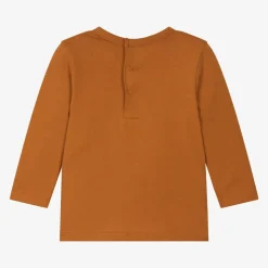 Boys Brown Cotton Top