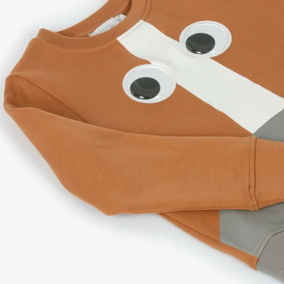 Boys Brown Organic Horse Sweatshirt