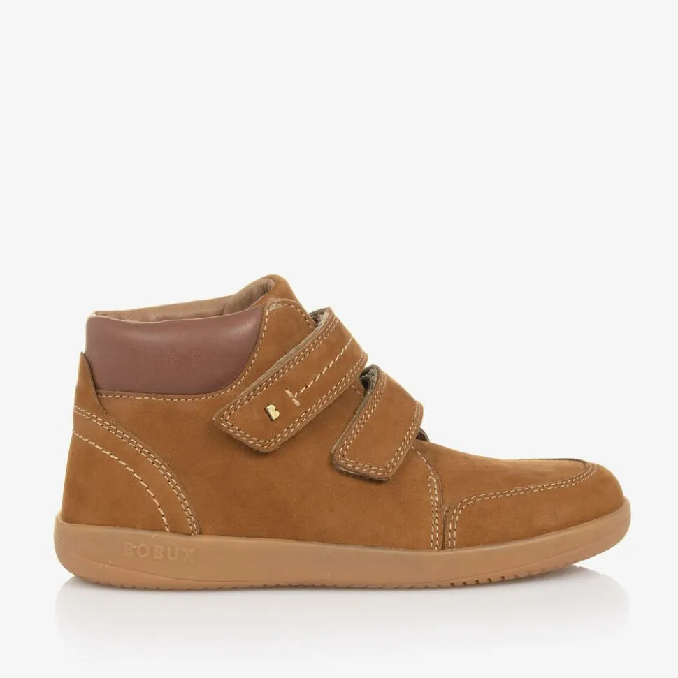 Boys Brown Suede Leather Boots