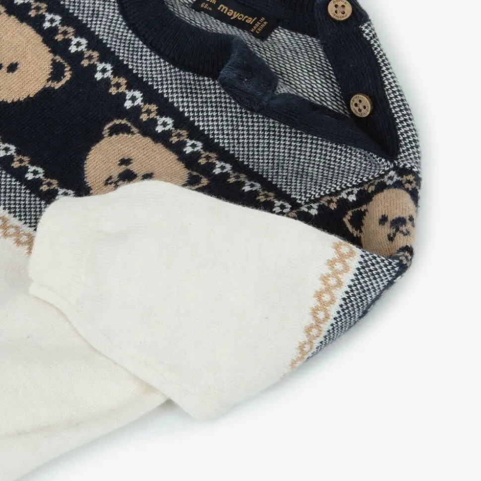 Boys Cotton & Wool Knit Sweater