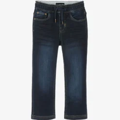 Boys Dark Blue Straight Jeans