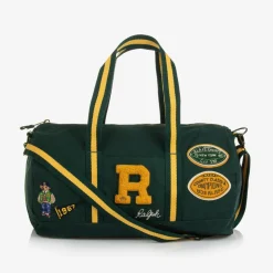 Boys Green Canvas Sports Bag (45cm)