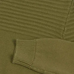 Boys Green Cotton Knit Sweater