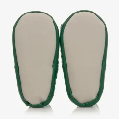 Boys Green Dinosaur Slipper Socks