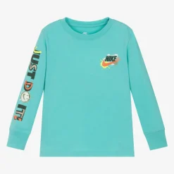 Boys Green Just Do It Cotton Top