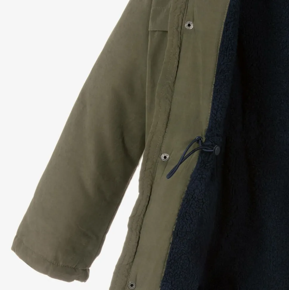 Boys Green Parka Coat