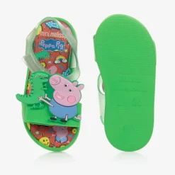 Boys Green Peppa Pig Jelly Sandals