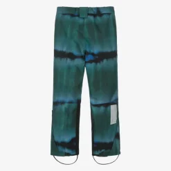 Boys Green Tie-Dye Ski Trousers