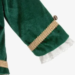 Boys Green Velvet Suit