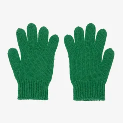 Boys Green Wool Interlocking G Gloves