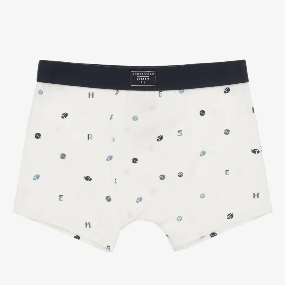 Boys Grey & Blue Boxer Shorts (3 Pack)