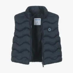 Boys Grey & Blue Cotton Trouser Set