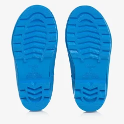 Boys Grey & Blue Ombré Stars Rain Boots