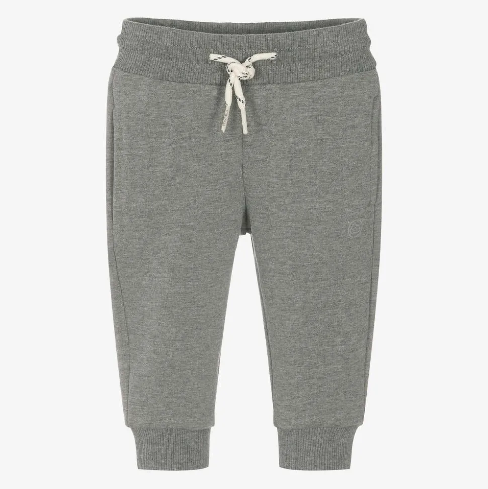 Boys Grey Cotton Joggers