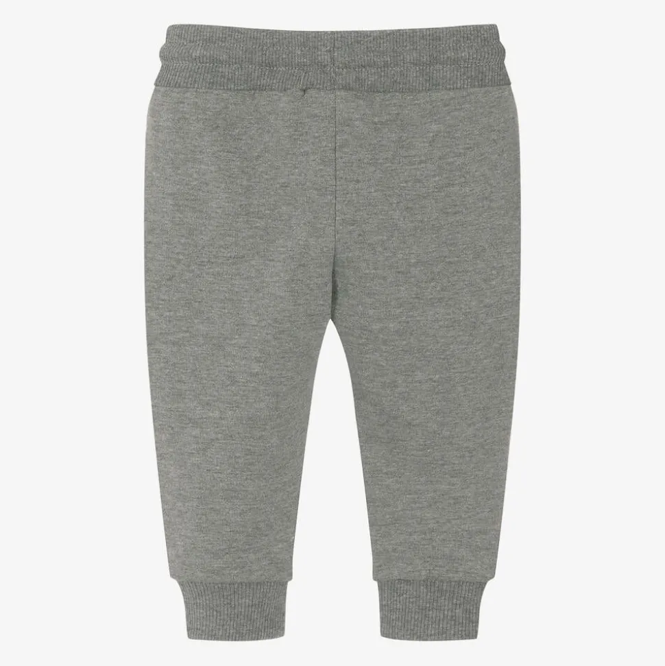 Boys Grey Cotton Joggers