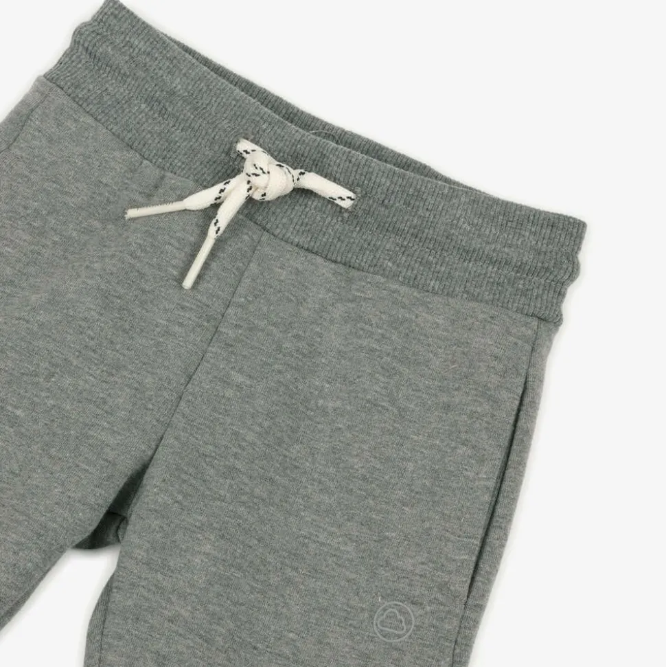 Boys Grey Cotton Joggers