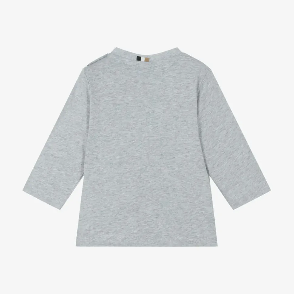 Boys Grey Cotton Top