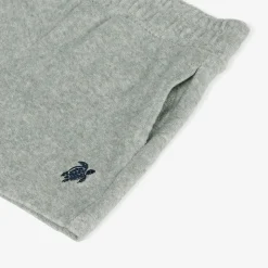 Boys Grey Cotton Towelling Shorts