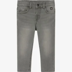Boys Grey Denim Slim Fit Jeans