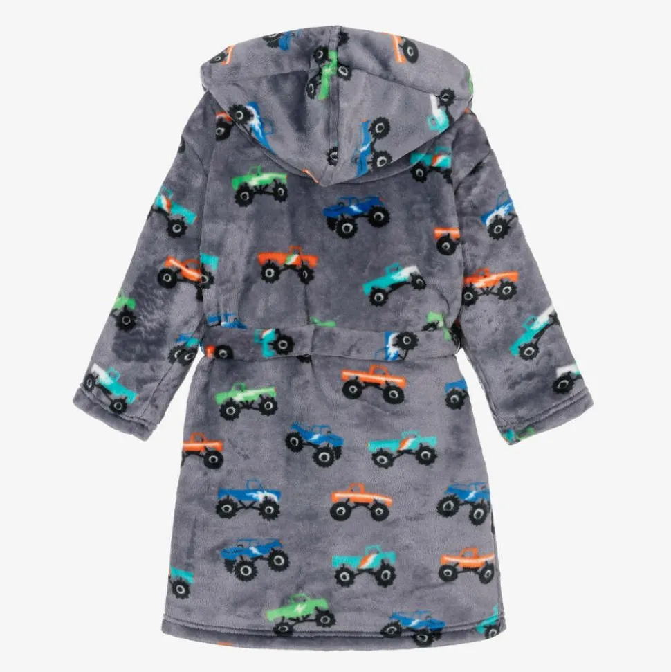 Boys Grey Fleece Dressing Gown