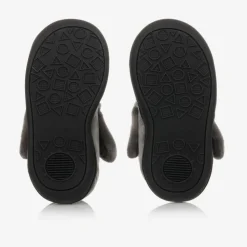 Boys Grey Gorilla Slippers