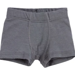 Boys Grey Merino Wool & Silk Boxers