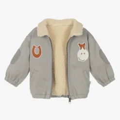 Boys Grey Organic Cotton Jacket